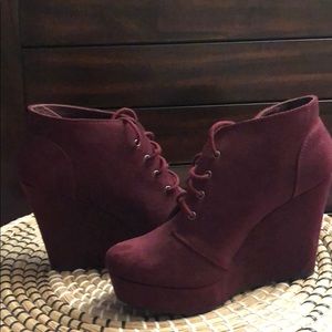 Wedge booties, perfect for fall!